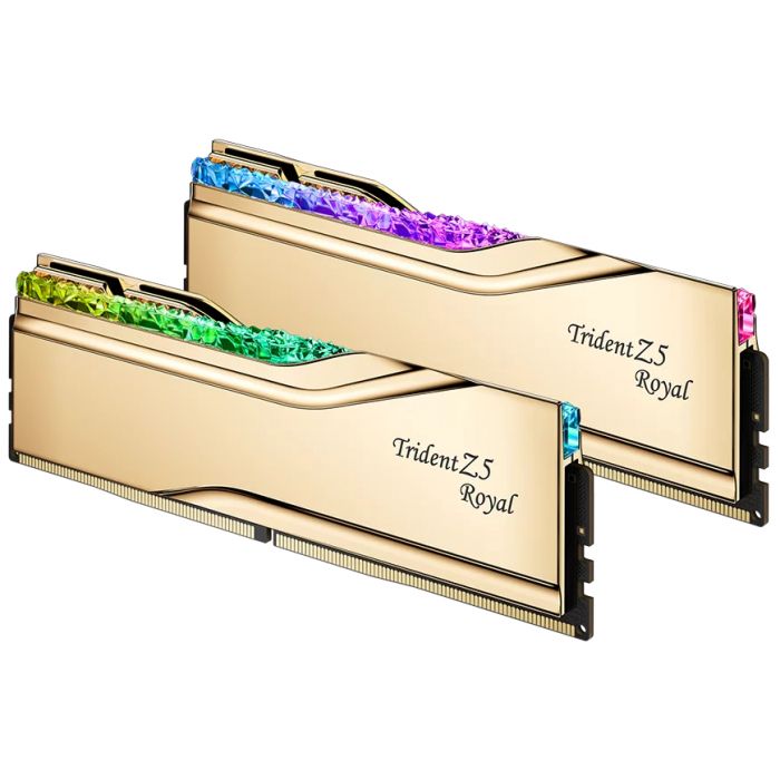Модуль пам`ятi DDR5 2x32GB/6000 G.Skill Trident Z5 Royal Gold (F5-6000J2836G32GX2-TR5G)