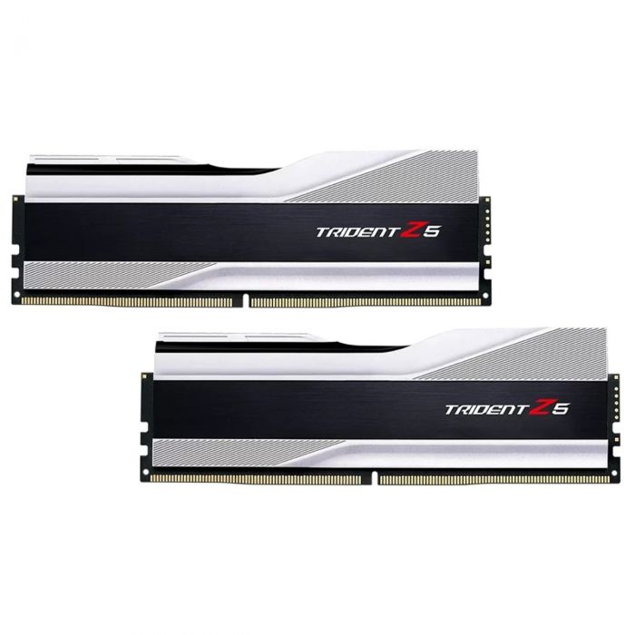 Модуль пам`ятi DDR5 2x32GB/6000 G.Skill Trident Z5 Silver (F5-6000J3238G32GX2-TZ5S)