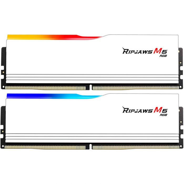 Модуль пам`ятi DDR5 2x32GB/6000 G.Skill Ripjaws M5 RGB White (F5-6000J3238G32GX2-RM5RW)