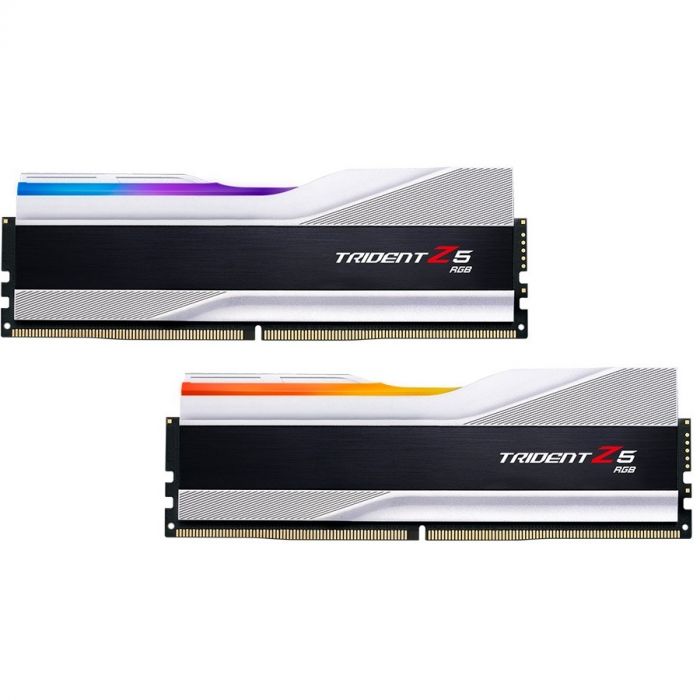 Модуль пам`ятi DDR5 2x16GB/8000 G.Skill Trident Z5 RGB Silver (F5-8000J3848H16GX2-TZ5RS)
