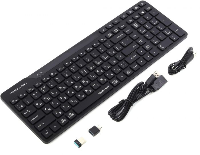 Клавіатура бездротова A4Tech FBK27C AS Black