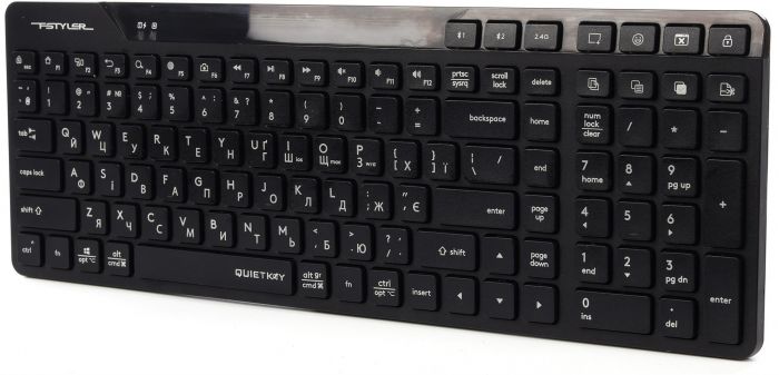 Клавіатура бездротова A4Tech FBK27C AS Black
