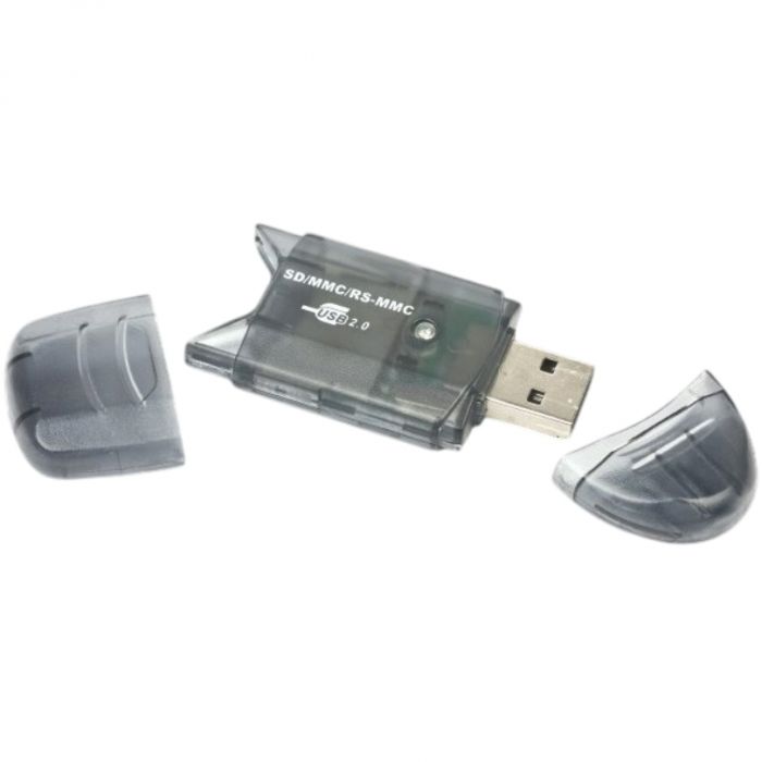 Кардрідер USB2.0 Gembird FD2-SD-1 Gray