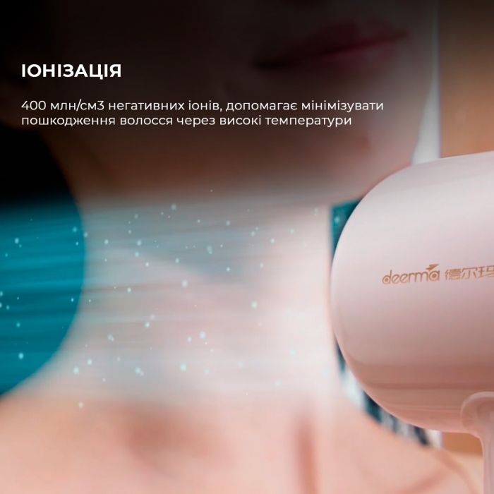 Фен Deerma DEM-CF50W Pink