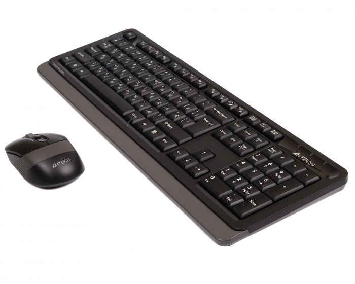 Комплект (клавіатура, миша) бездротовий A4Tech FG1010 Black/Grey