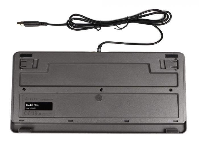 Клавіатура A4Tech FK11 Ukr Grey