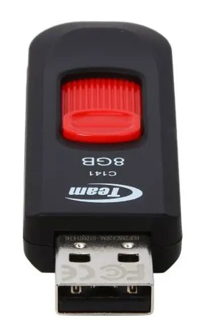 Флеш-накопичувач USB  8GB Team C141 Red (TC1418GR01)
