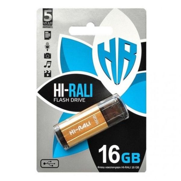 Флеш-накопичувач USB 16GB Hi-Rali Corsair Series Bronze (HI-16GBCORBR)