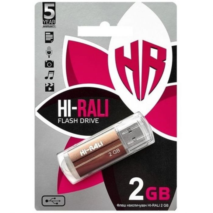 Флеш-накопичувач USB 2GB Hi-Rali Corsair Series Bronze (HI-2GBCORBR)