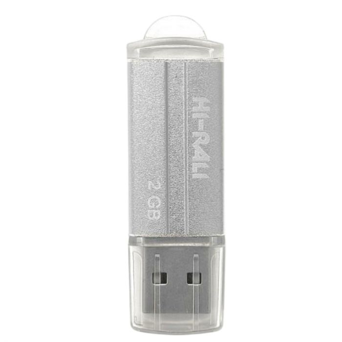 Флеш-накопичувач USB 2GB Hi-Rali Corsair Series Silver (HI-2GBCORSL)