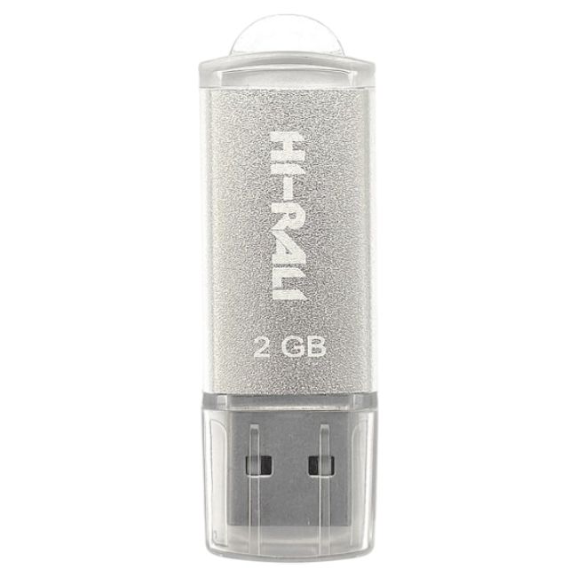 Флеш-накопичувач USB 2GB Hi-Rali Rocket Series Silver (HI-2GBRKTSL)