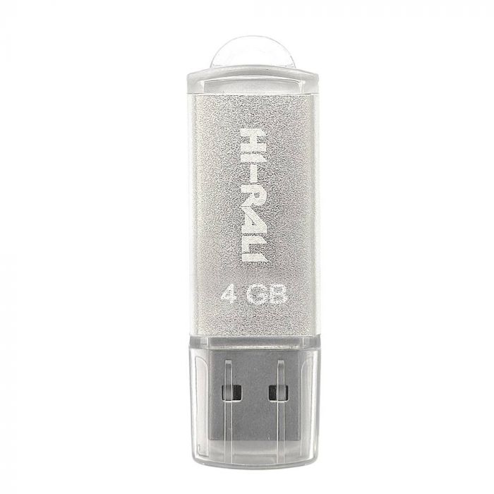 Флеш-накопичувач USB 4GB Hi-Rali Rocket Series Silver (HI-4GBVCSL)
