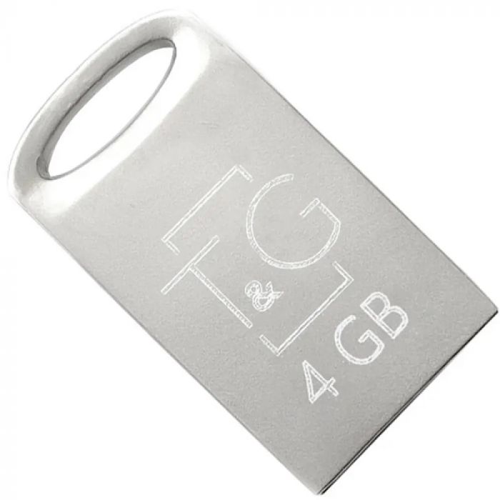 Флеш-накопичувач USB 4GB T&G 105 Metal Series Silver (TG105-4G)