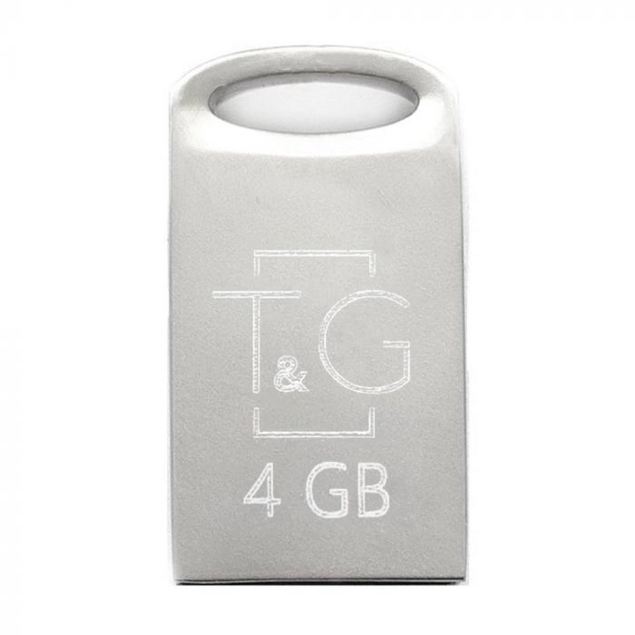 Флеш-накопичувач USB 4GB T&G 105 Metal Series Silver (TG105-4G)