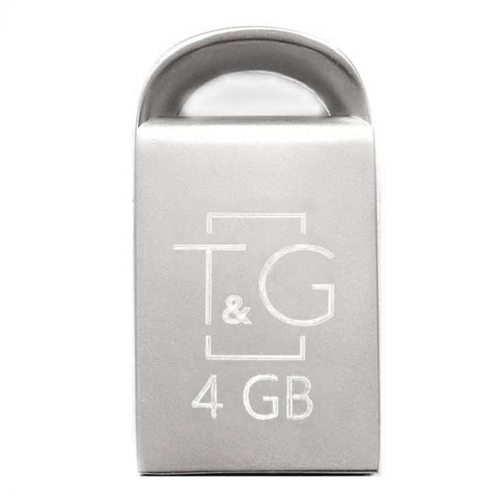 Флеш-накопичувач USB 4GB T&G 107 Metal Series Silver (TG107-4G)