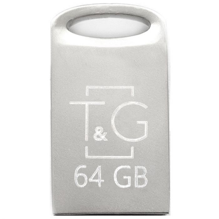 Флеш-накопичувач USB 64GB T&G 105 Metal Series Silver (TG105-64G)