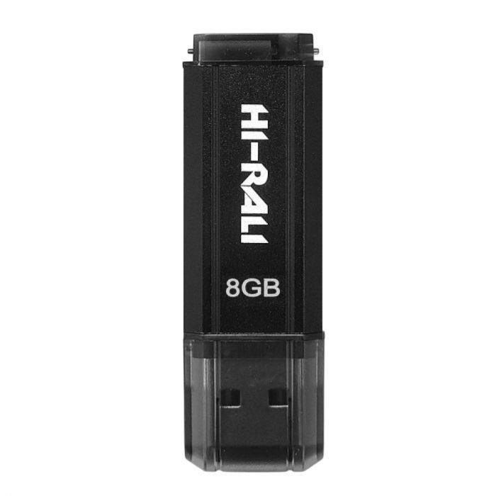Флеш-накопичувач USB 8GB Hi-Rali Stark Series Black (HI-8GBSTBK)
