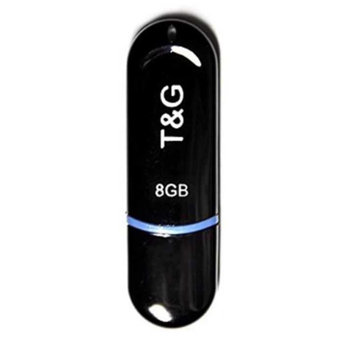Флеш-накопичувач USB 8GB T&G 012 Classic Series Black (TG012-8GBBK)