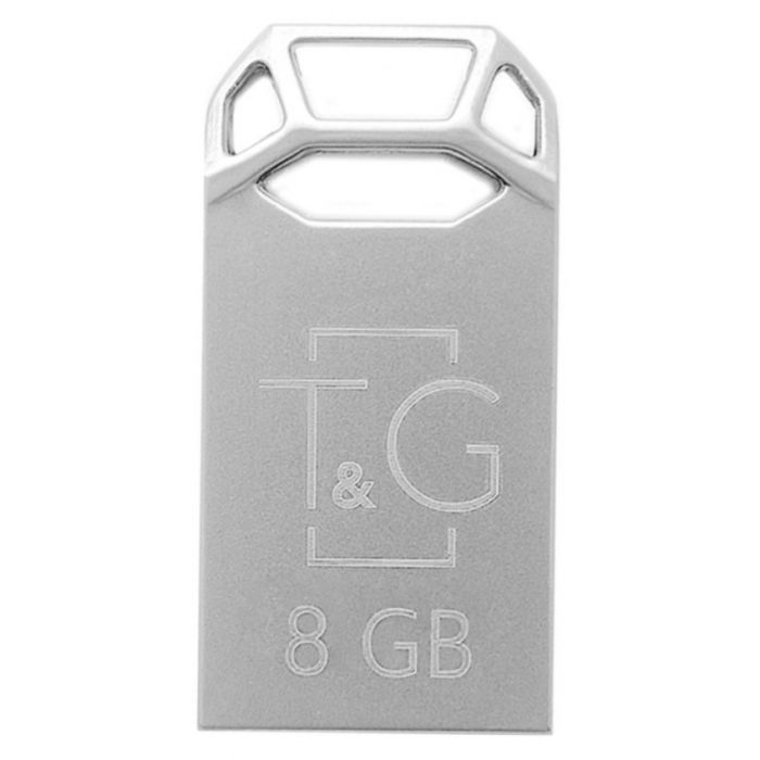 Флеш-накопичувач USB 8GB T&G 110 Metal Series Silver (TG110-8G)