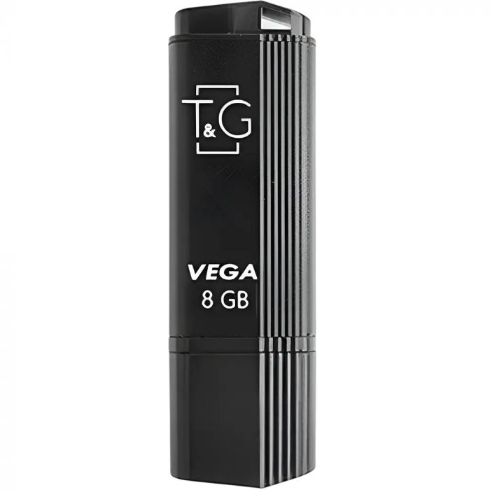 Флеш-накопичувач USB 8GB T&G 121 Vega Series Black (TG121-8GBBK)