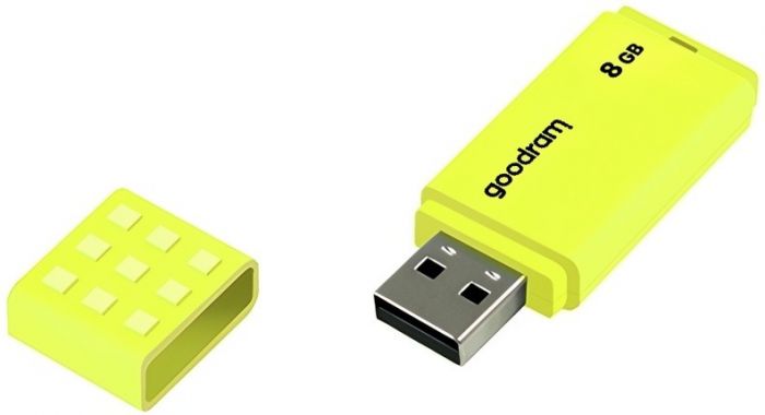 Флеш-накопичувач USB2.0  8GB GOODRAM UME2 Yellow (UME2-0080Y0R11)