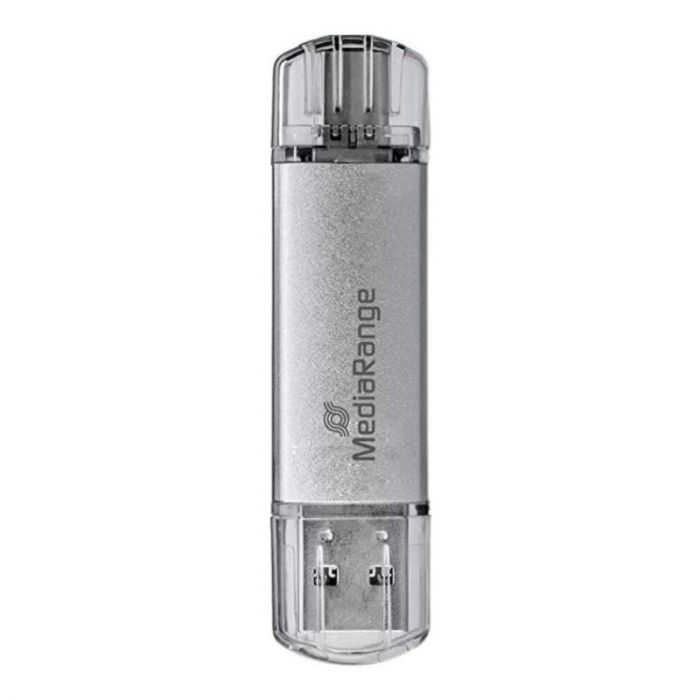 Флеш-накопичувач USB3.0 32GB Type-C MediaRange Silver (MR936)