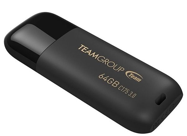 Флеш-накопичувач USB3.1 64GB Team C175 Pearl Black (TC175364GB01)