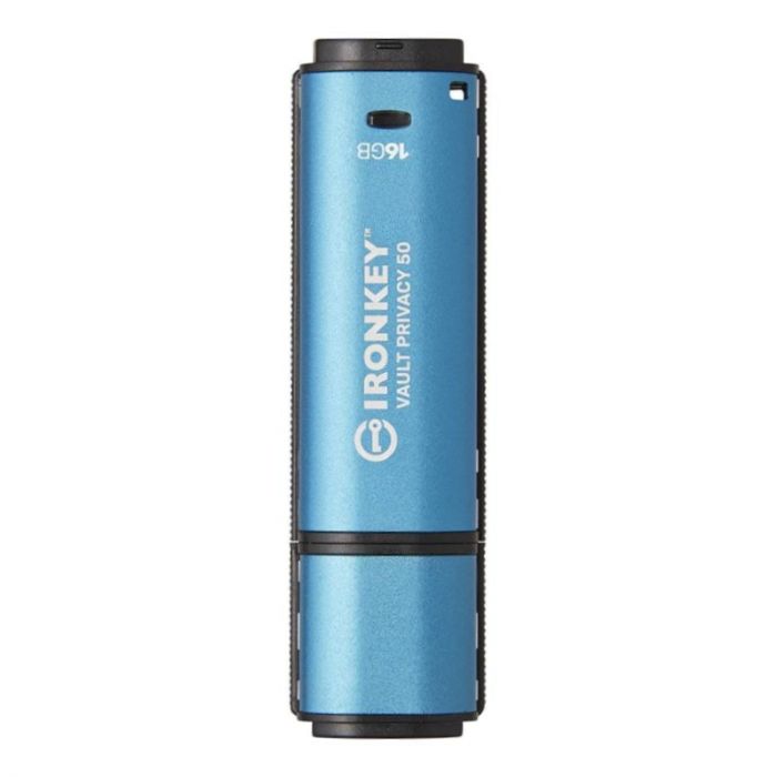 Флеш-накопичувач USB3.2 16GB Kingston IronKey Vault Privacy 50 Type-A Blue (IKVP50/16GB)
