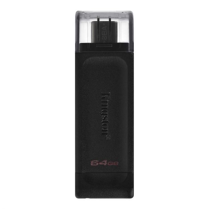 Флеш-накопичувач USB3.2 64GB Type-C Kingston DataTraveler 70 Black (DT70/64GB)