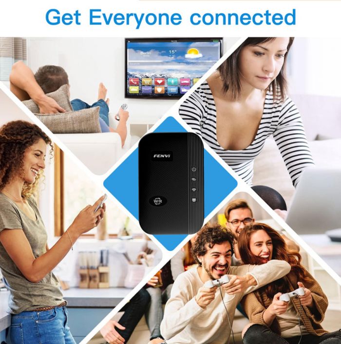 Точка доступу Fenvi FWD-R616U Black Wi-Fi Repeater