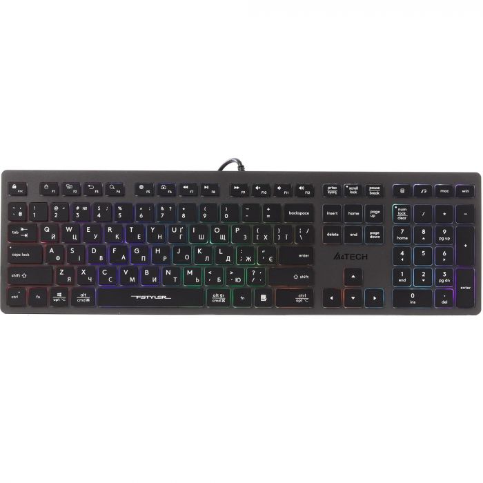 Клавіатура A4Tech Fstyler FX60H Grey Neon Backlit