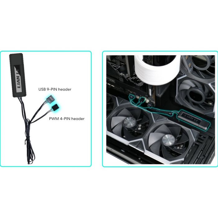 Контролер для вентиляторів Lian Li L-Wireless Controller Black (G89.RF-T-B.01)