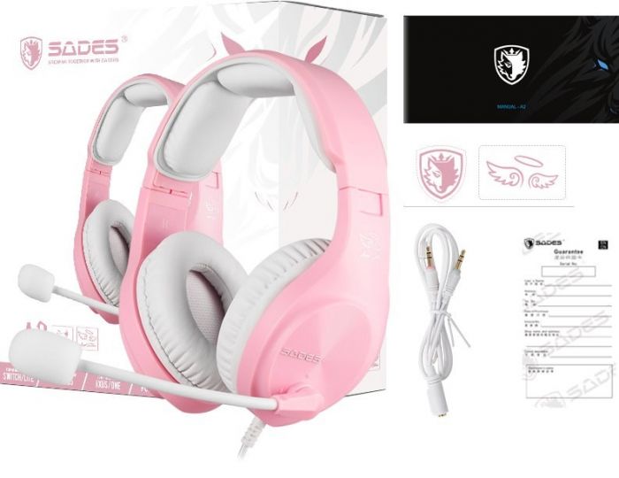 Гарнітура Sades A2 Pink (saa2pkj)