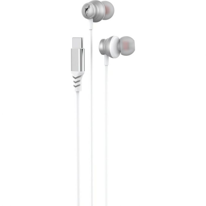 Гарнітура SkyDolphin SR30 with mic for Type-C DAC White (HF-000486)