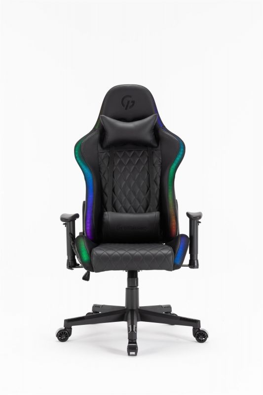 Крісло для геймерів GamePro Hero RGB Black (GC-700-Black)