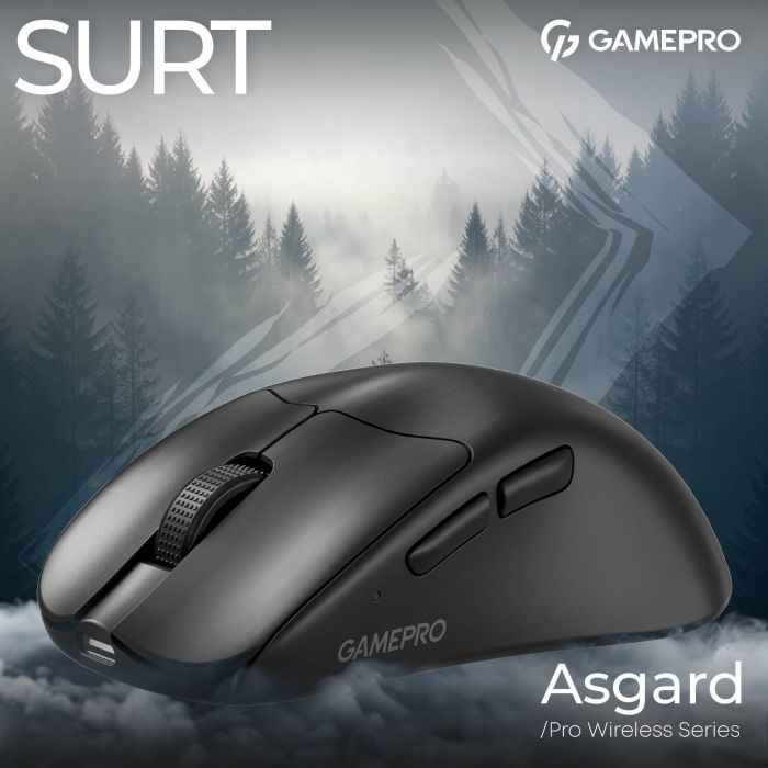 Миша бездротова GamePro Asgard Surt Black (GM017B)