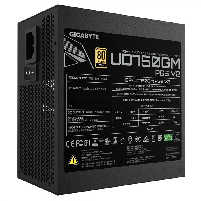 Блок живлення Gigabyte GP-UD750GM PG5 V2 750W