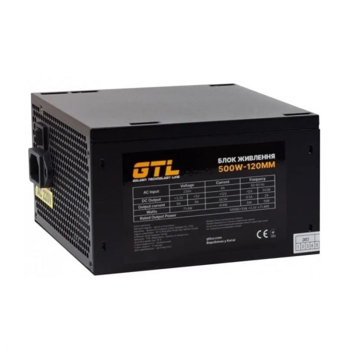Блок живлення GTL Gaming Star (GTLGS500BK) 500W