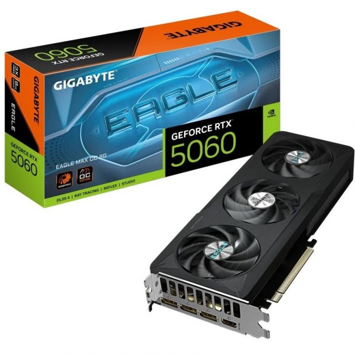 Відеокарта GF RTX 5060 8GB GDDR7 Eagle Max OC Gigabyte (GV-N5060EAGLEMAX OC-8GD)