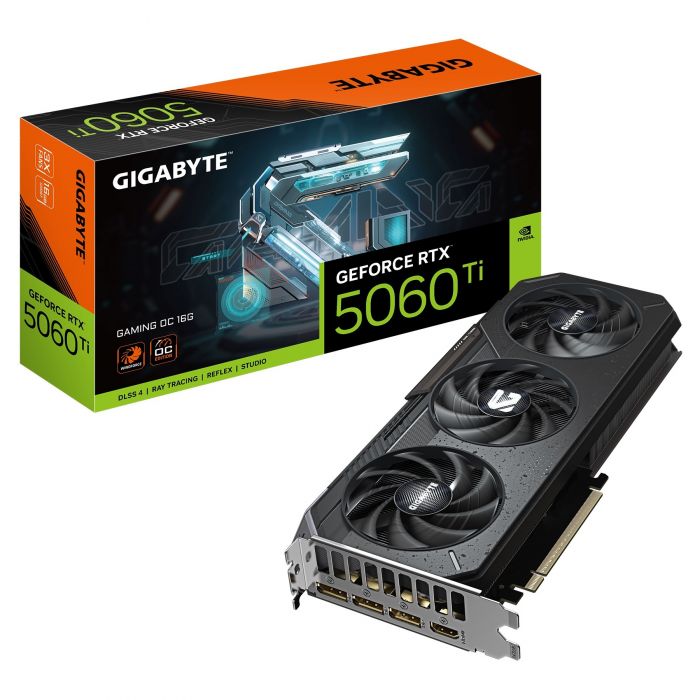 Відеокарта GF RTX 5060 Ti 16GB GDDR7 Gaming OC Gigabyte (GV-N506TGAMING OC-16GD)