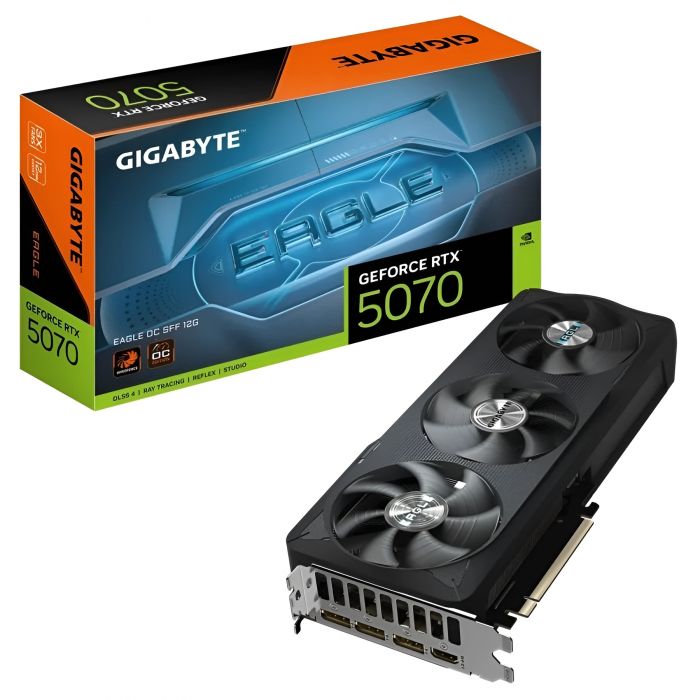 Відеокарта GF RTX 5070 12GB GDDR7 Eagle OC Gigabyte (GV-N5070EAGLE OC-12GD)