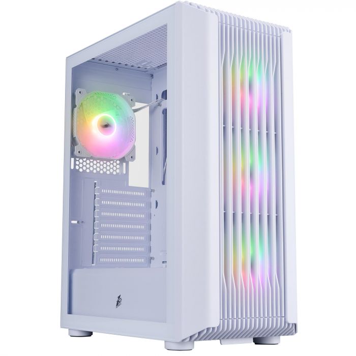 Корпус 1stPlayer H6-WH-4F7-W White без БЖ