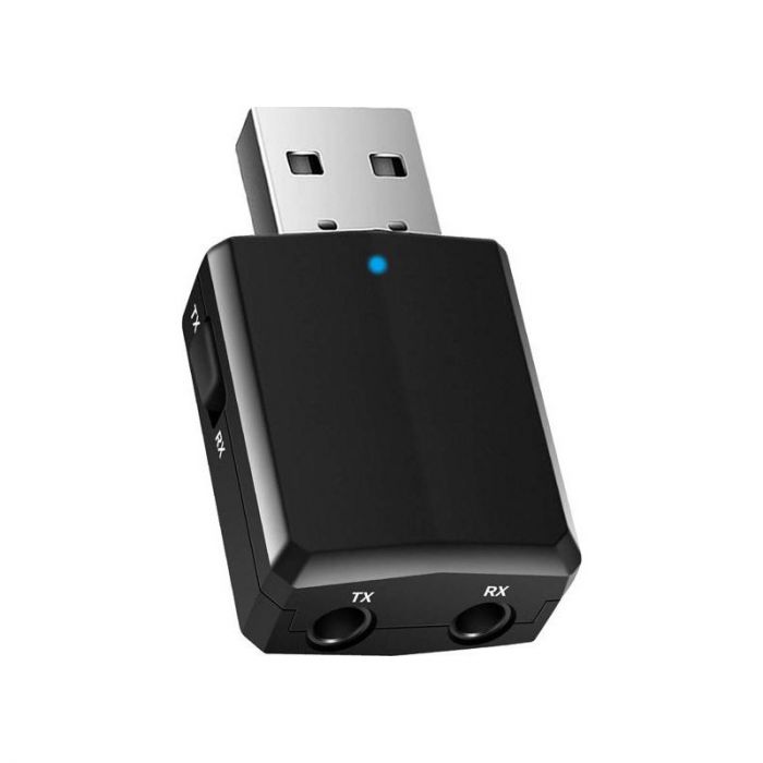 Адаптер Bluetooth 5.0 HQ-Tech ZF-169 Plus, USB power, A2DP+AVRCP, DC3.5, LED, коробка