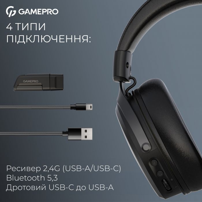 Гарнітура GamePro Asgard Freya Pro Black (HSW201B)