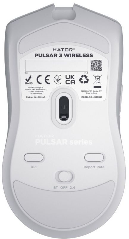 Миша бездротова Hator Pulsar 3 Wireless White (HTM631)