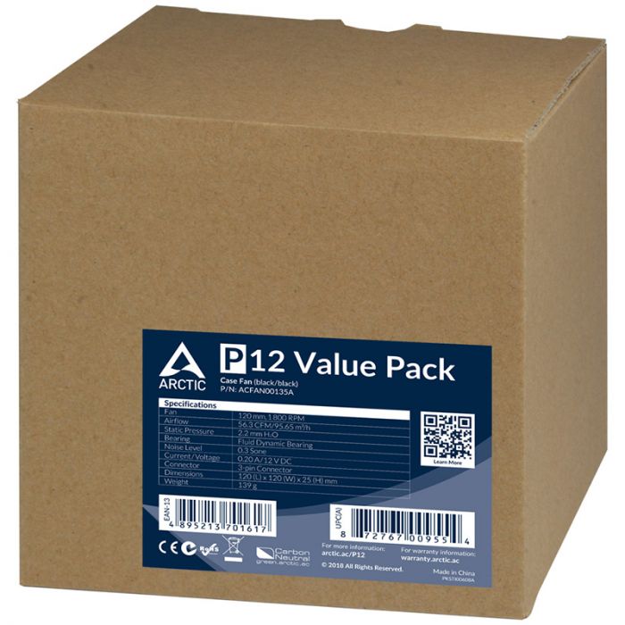 Вентилятор Arctic P12 5-pack (ACFAN00135A)