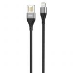 Кабель XO NB188 USB - Lightning, (M/M), 2.4A 1 м Gray (6920680879694)
