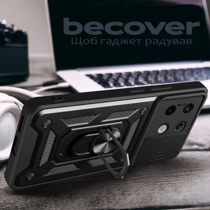 Чохол-накладка BeCover Military для Poco X6 5G Black (711006)