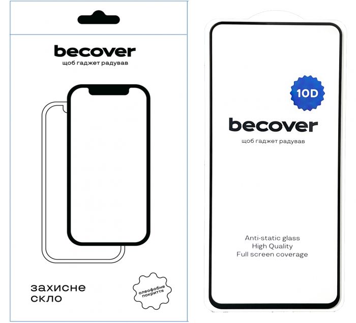 Захисне скло BeCover для Infinix Hot 40 Pro (X6837) 10D Black (711336)