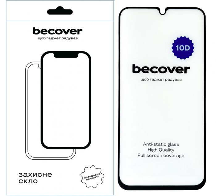 Захисне скло BeCover для Samsung Galaxy A34 5G SM-A346 10D Black (711352)